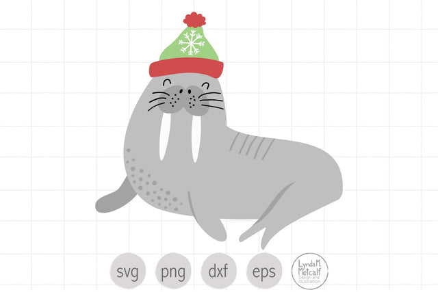 Walrus SVG for Christmas SVG Lynda M Metcalf 