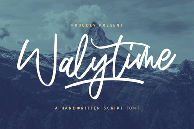 Walytime - Handwritten Font Font StringLabs 