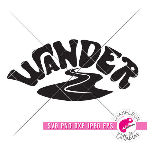 Wander Retro Outdoor svg dxf png SVG Chameleon Cuttables 