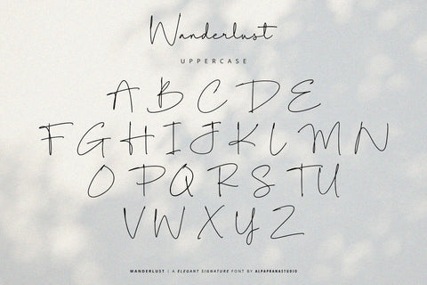 Wanderlust - Signature Font Font Alpaprana Studio 