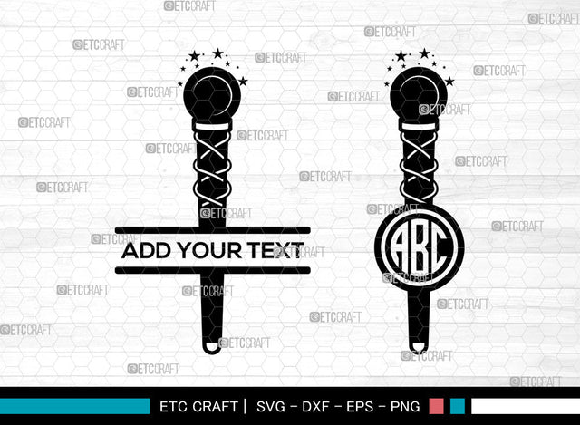 Wands Monogram SVG, Circle Monogram Svg, Magic Stick Svg, Magic Wand Svg, Elder Wand Spells Svg, Wand Icon Svg, Wands SVG ETC Craft 