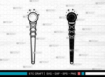 Wands SVG, Wands SVG, Magic Stick Svg, Magic Wand Svg, Elder Wand Spells Svg, Wand Icon Svg, Wands SVG ETC Craft 