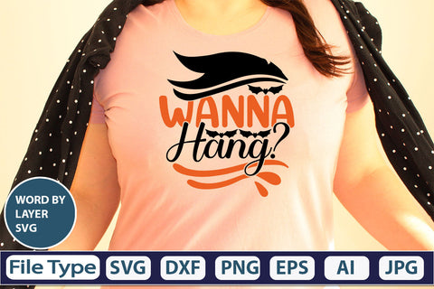 Wanna Hang? SVG Cut File SVG DesignPlante 503 