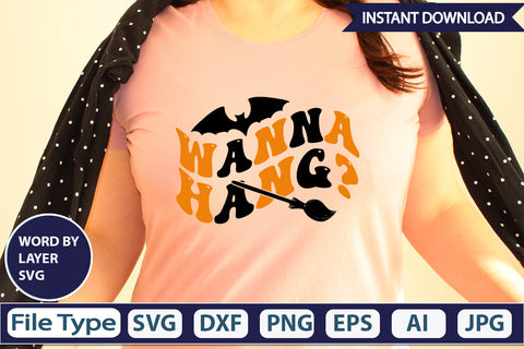 Wanna Hang? SVG Cut File SVG DesignPlante 503 