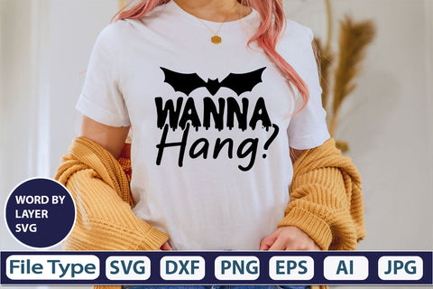 Wanna Hang? SVG Cut File SVG DesignPlante 503 