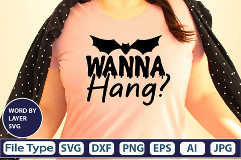 Wanna Hang? SVG Cut File SVG DesignPlante 503 