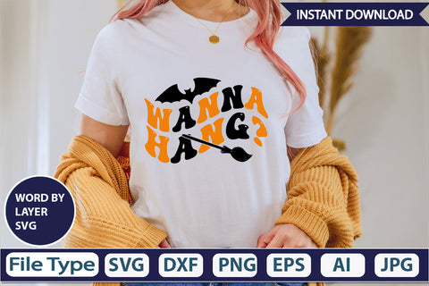 Wanna Hang? SVG Cut File SVG DesignPlante 503 
