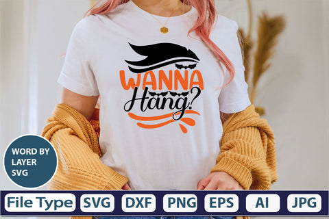 Wanna Hang? SVG Cut File SVG DesignPlante 503 