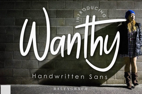 Wanthy Handwritten Font Font Balevgraph Studio 