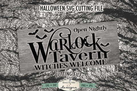 Warlock Tavern Witches Welcome SVG | Halloween SVG Cut File SVG Ewe-N-Me Designs 