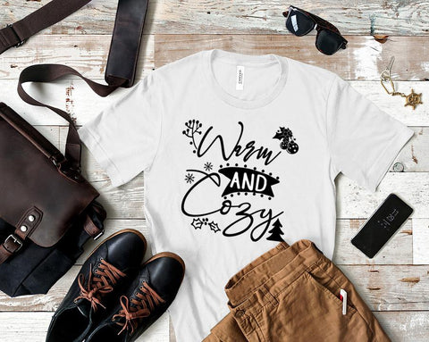 Warm and Cozy SVG- DXF-EPS I Winter SVG I Holiday SVG, DXF SVG Happy Printables Club 