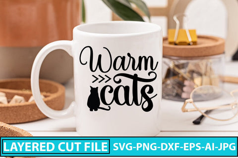 WARM CATS SVG Cut File SVG Syaman 