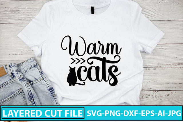 WARM CATS SVG Cut File SVG Syaman 