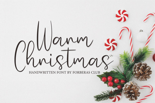 Warm Christmas Font Forberas 