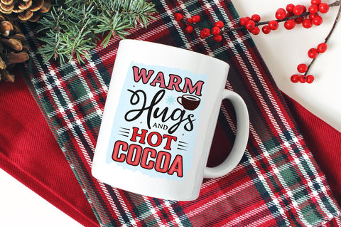 Warm Hugs And Hot Cocoa, Sublimation PNG SVG futivesvg 