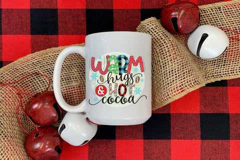 Warm Hugs & Hot Cocoa, Winter PNG Sublimation Sublimation CraftLabSVG 