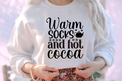 Warm socks and hot cocoa SVG, Warm socks and hot cocoa SVG DESIGNISTIC 