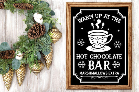 Warm up at the hot chocolate bar SVG Design SVG Regulrcrative 