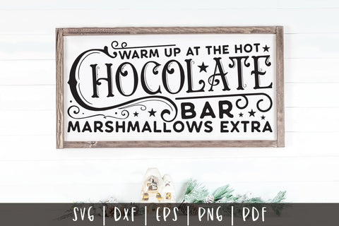 Warm Up at the Hot Chocolate Bar, Vinage Christmas SVG SVG CraftLabSVG 