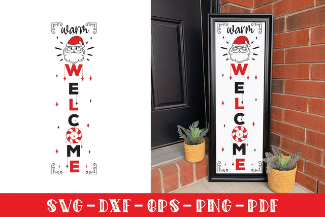 Warm Welcome SVG, Christmas Porch Sign SVG SVG CraftLabSVG 