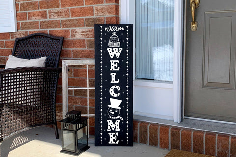 Warm Welcome SVG - Winter Porch Sign SVG SVG CraftLabSVG 