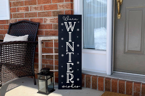 Warm Winter Wishes - Christmas Porch Sign SVG SVG CraftLabSVG 