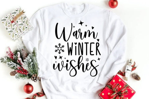 Warm winter wishes, Christmas SVG SVG FiveStarCrafting 