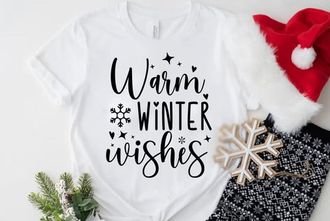Warm winter wishes, Christmas SVG SVG FiveStarCrafting 