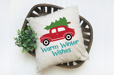 Warm Winter Wishes SVG Cut File - Christmas SVG SVG Old Market 