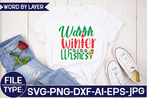 Warm Winter Wishes SVG Cut File SVG Studio Innate 