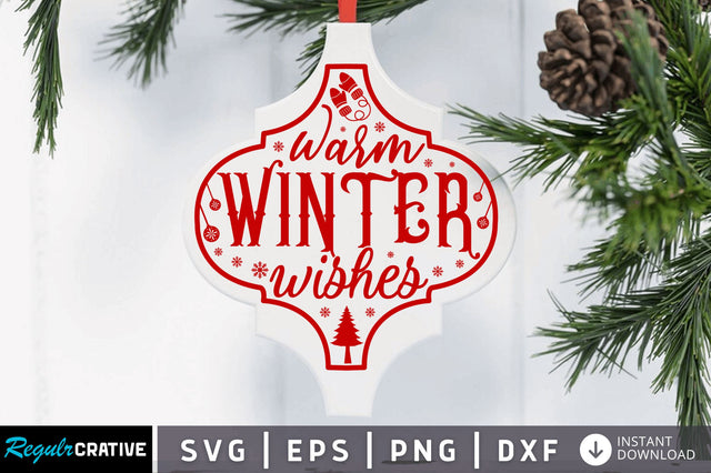 Warm winter wishes SVG Design SVG Regulrcrative 