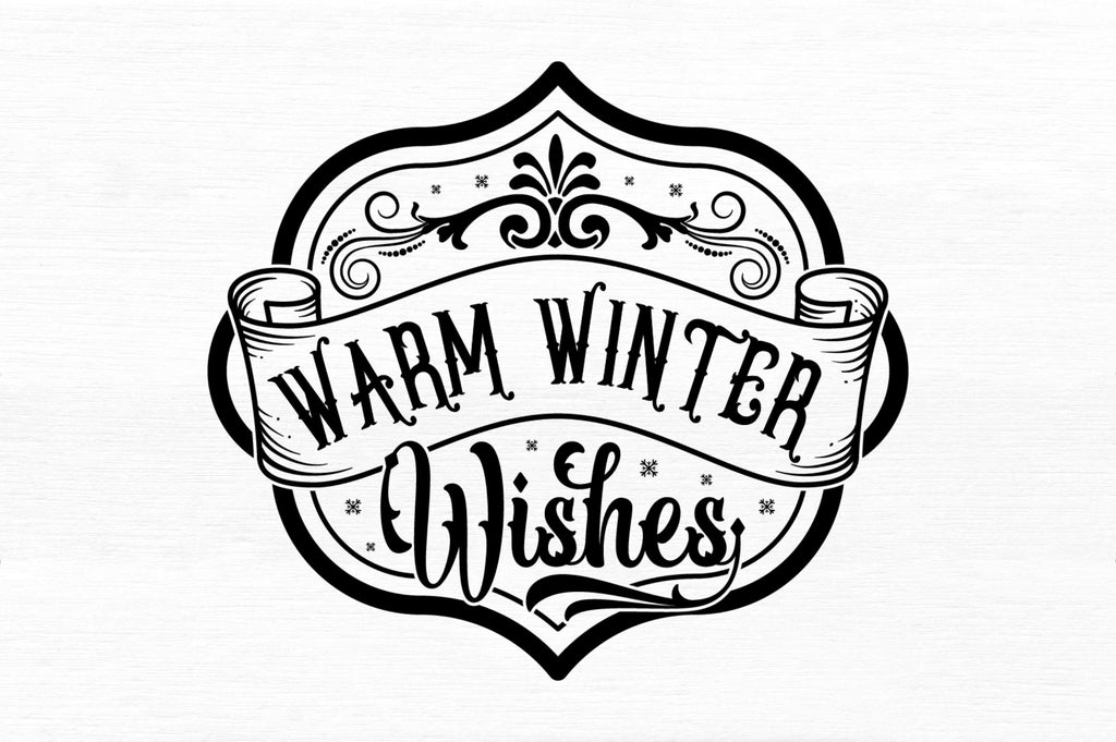 Warm winter wishes SVG Design - So Fontsy