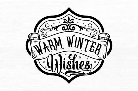 Warm winter wishes SVG Design SVG Regulrcrative 