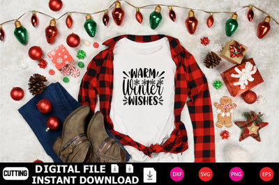 Warm Winter Wishes SVG Shahin alam 
