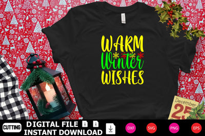 Warm Winter Wishes SVG Shahin alam 