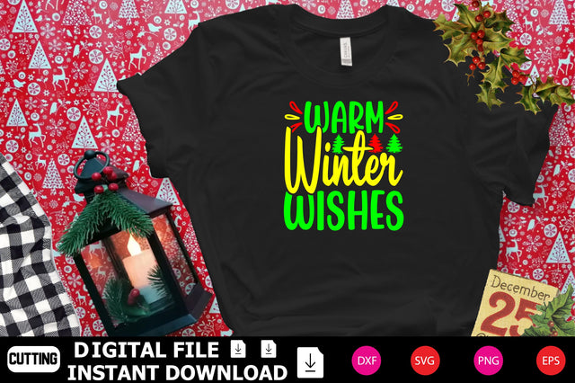 Warm Winter Wishes SVG Shahin alam 