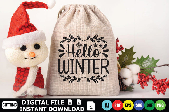 Warm Winter Wishes SVG Shahin alam 