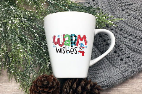 Warm Wishes | Snowman Sublimation Design Sublimation CraftLabSVG 