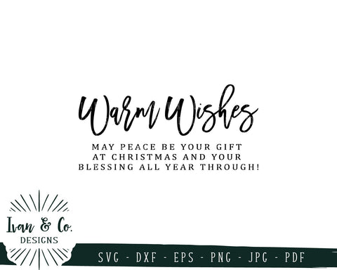 Warm Wishes SVG Files | Christmas | Holidays | Peace | Winter SVG (746979320) SVG Ivan & Co. Designs 