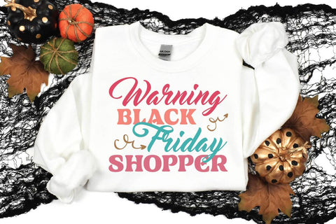 Warning Black Friday Shopper SVG Shahin alam 