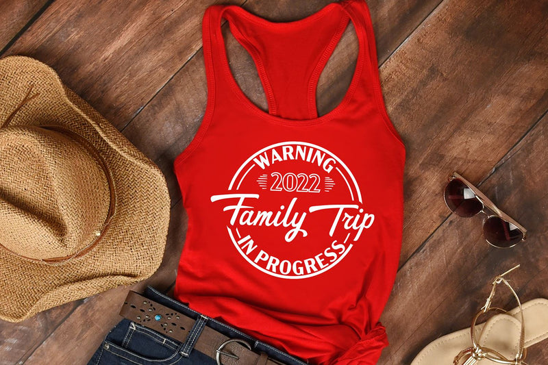 Warning Family Trip In Progress SVG | Summer Vacation SVG - So Fontsy