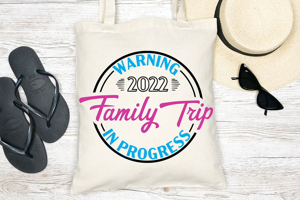 Warning Family Trip In Progress SVG | Summer Vacation SVG - So Fontsy