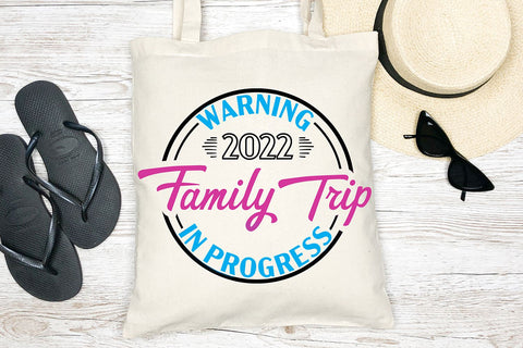 Warning Family Trip In Progress SVG | Summer Vacation SVG SVG B Renee Design 