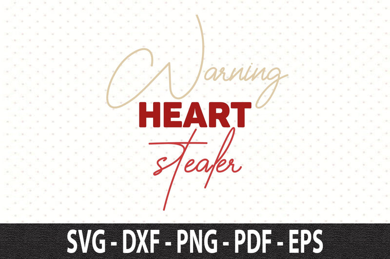Warning heart stealer SVG SVG orpitasn 