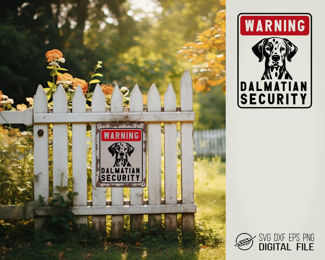 Warning sign Dalmatian SVG file SVG Boertiek 