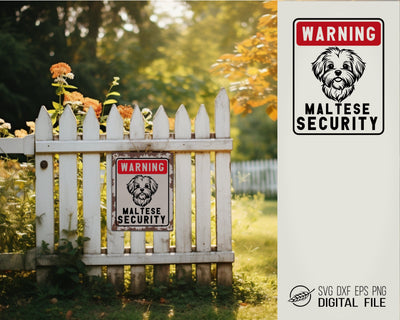 Warning sign Maltese SVG file SVG Boertiek 