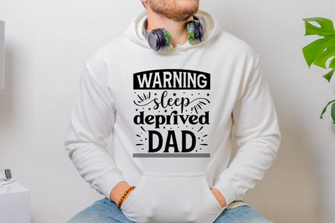 Warning sleep deprived dad SVG SVG DESIGNISTIC 