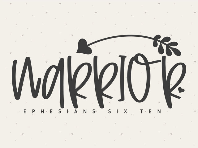 Warrior Ephesians 6:10 SVG SVG Toteally Creations 