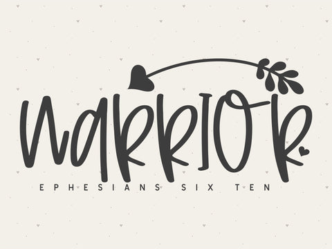 Warrior Ephesians 6:10 SVG SVG Toteally Creations 
