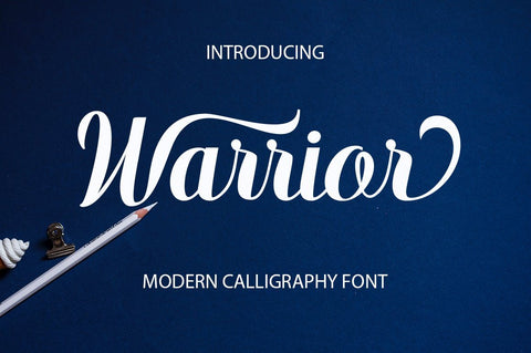 Warrior Script Font Poen1983 